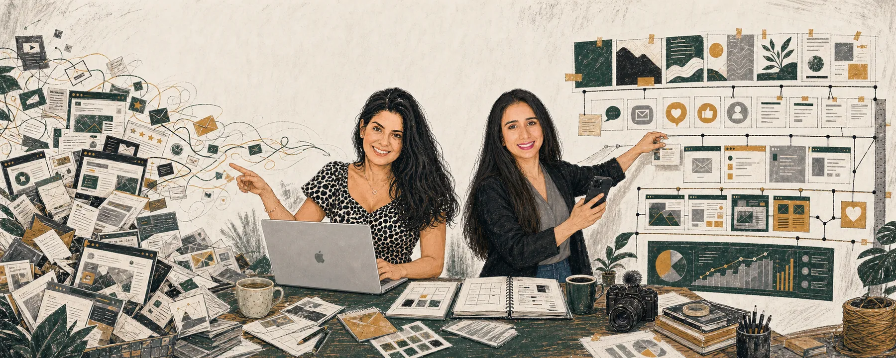 Daniela and Sarah turning business clutter into a clear strategic plan